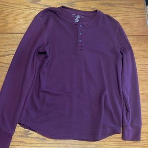 Maroon/Burgundy American Eagle Long sleeve (M)